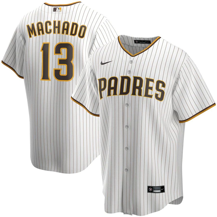 Cheap Youth San Diego Padres 13 Manny Machado Nike White Home Replica Player MLB Jerseys